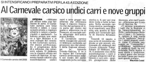 Il Piccolo, 24. januar 2010