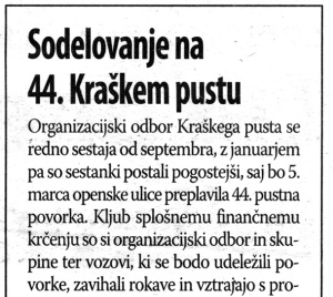 Primorski dnevnik, 16. januar 2011