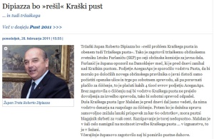 Primorski dnevnik, 28. febbraio 2011