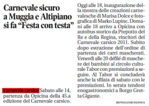 Il Piccolo, 15. februar 2012