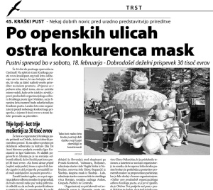 Primorski dnevnik, 1. februar 2012