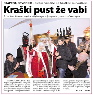 Primorski dnevnik, 5. februar 2012
