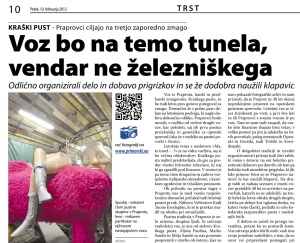 Primorski dnevnik, 10. februar 2012