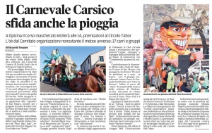 Il Piccolo 14 febbraio 2015