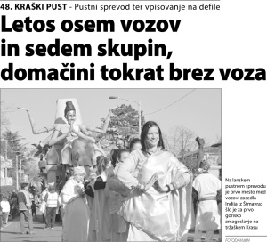 Primorski dnevnik, 18. januar 2015