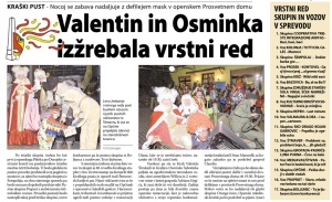 Primorski dnevnik, 13. februar 2015
