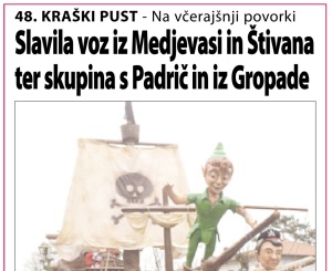 Primorski dnevnik, 15. februar 2015