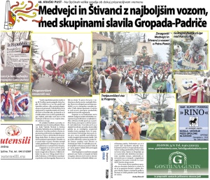 Primorski dnevnik, 15. februar 2015