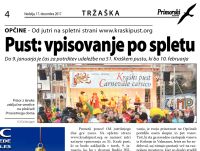 Primorski dnevnik, 17. december 2017